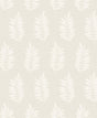 Pinnate Silhouette wallpaper in Almond with subtle botanical leaf silhouettes