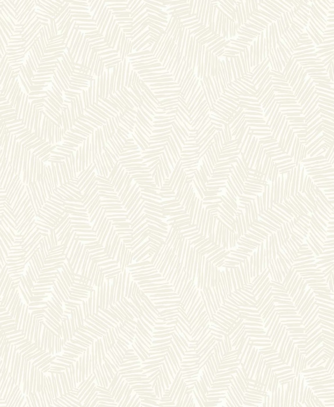 Lush wallpaper in ivory with a subtle abstract, allover geometric pattern