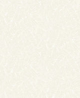 Lush wallpaper in ivory with a subtle abstract, allover geometric pattern