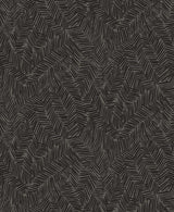 Lush wallpaper in Black Sapphire with an abstract, hand-drawn geometric pattern