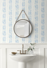 Summer Garland Sky Blue by The Simple Life Botanical Vine Wallpaper – Seabrook Designs SL80502
