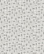 Pip Geo wallpaper pattern in Salt And Pepper (black and grey geometric ovals on an off-white ground).
