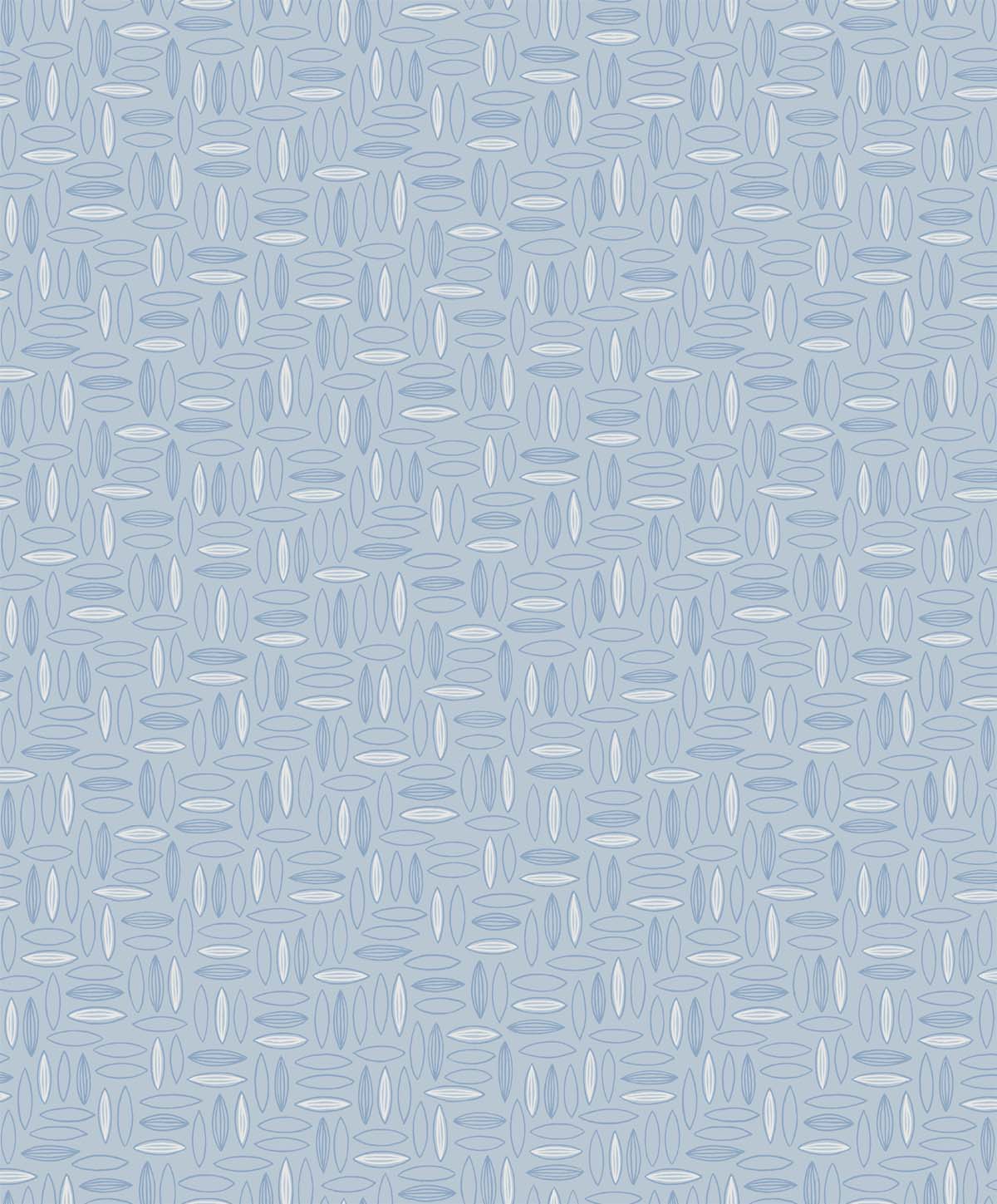 Pip Geo geometric wallpaper in Crystal blue with matte finish