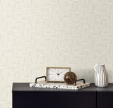 Pip Geo Almond Milk by The Simple Life Geometric Wallpaper – Seabrook Designs SL80603