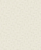 Pip Geo wallpaper in Almond Milk with a soft geometric oval motif