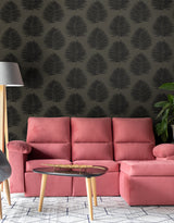 Island Palm Lava Rock by The Simple Life Palm Leaf Wallpaper – Seabrook Designs SL80710