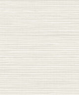 Close-up of Calm Seas Snowbound wallpaper featuring subtle off-white horizontal stripes with a matte finish.