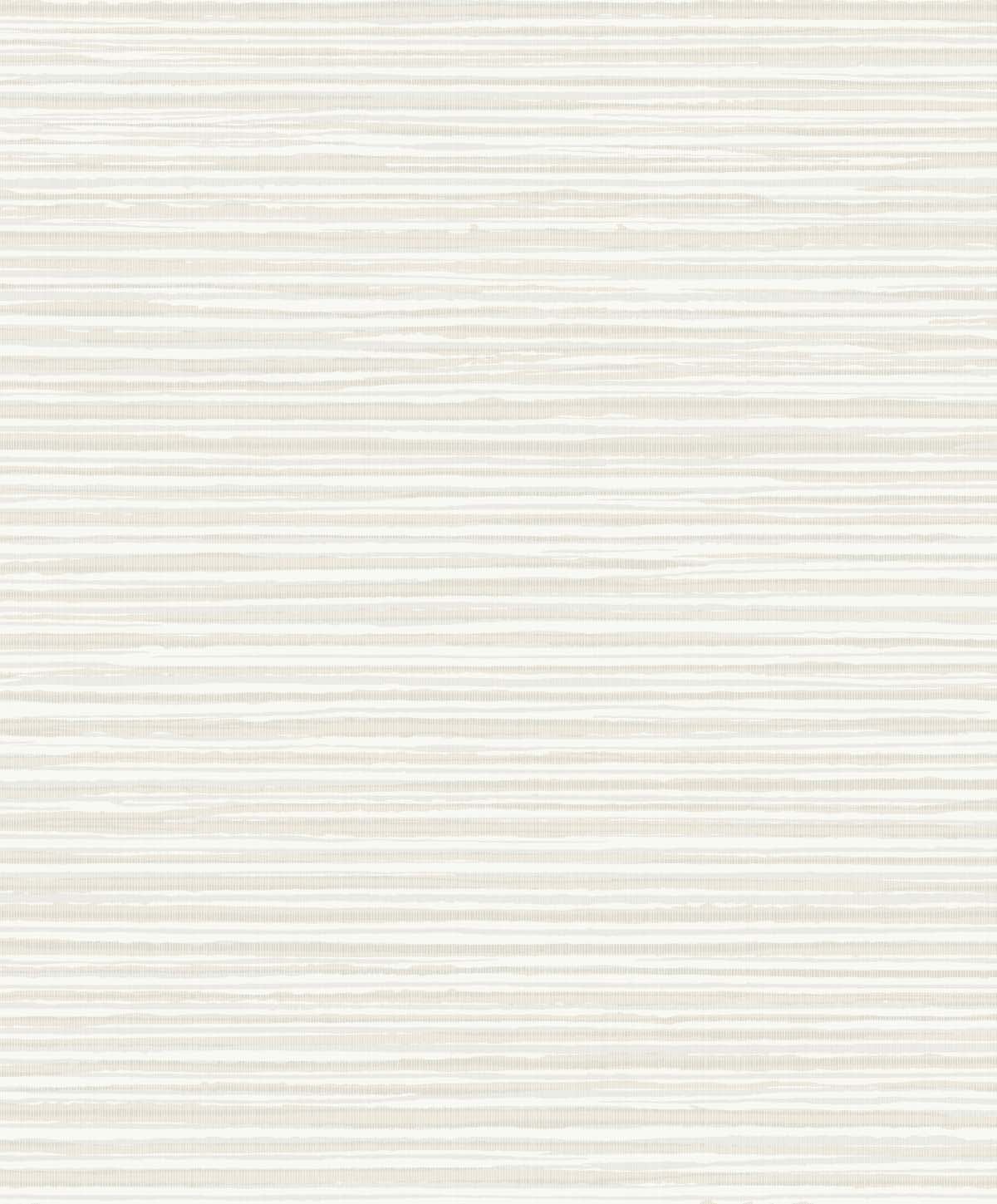 Calm Seas wallpaper in Fog with subtle horizontal stripes, matte finish