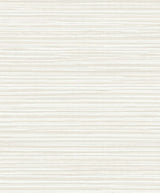 Calm Seas wallpaper in Fog with subtle horizontal stripes, matte finish