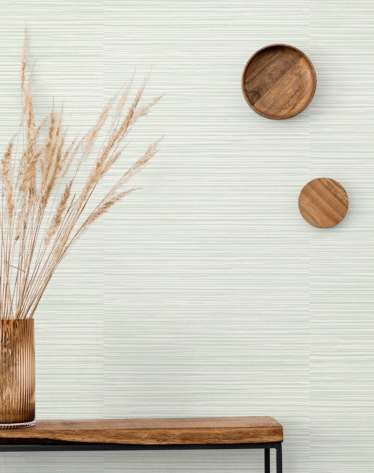 Calm Seas Aloe by The Simple Life Striped Wallpaper – Seabrook Designs SL80904