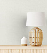 Soft Linen White Sands by The Simple Life Textured Linen Wallpaper – Seabrook Designs SL81100