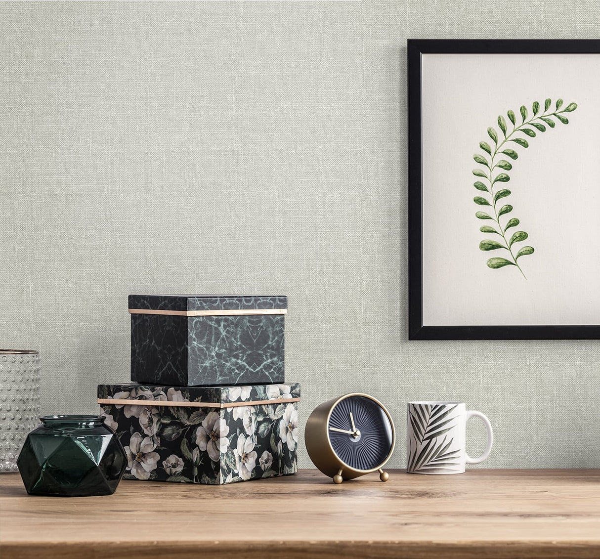 Soft Linen Ash by The Simple Life Textured Linen Wallpaper – Seabrook Designs SL81106