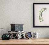 Soft Linen Ash by The Simple Life Textured Linen Wallpaper – Seabrook Designs SL81106