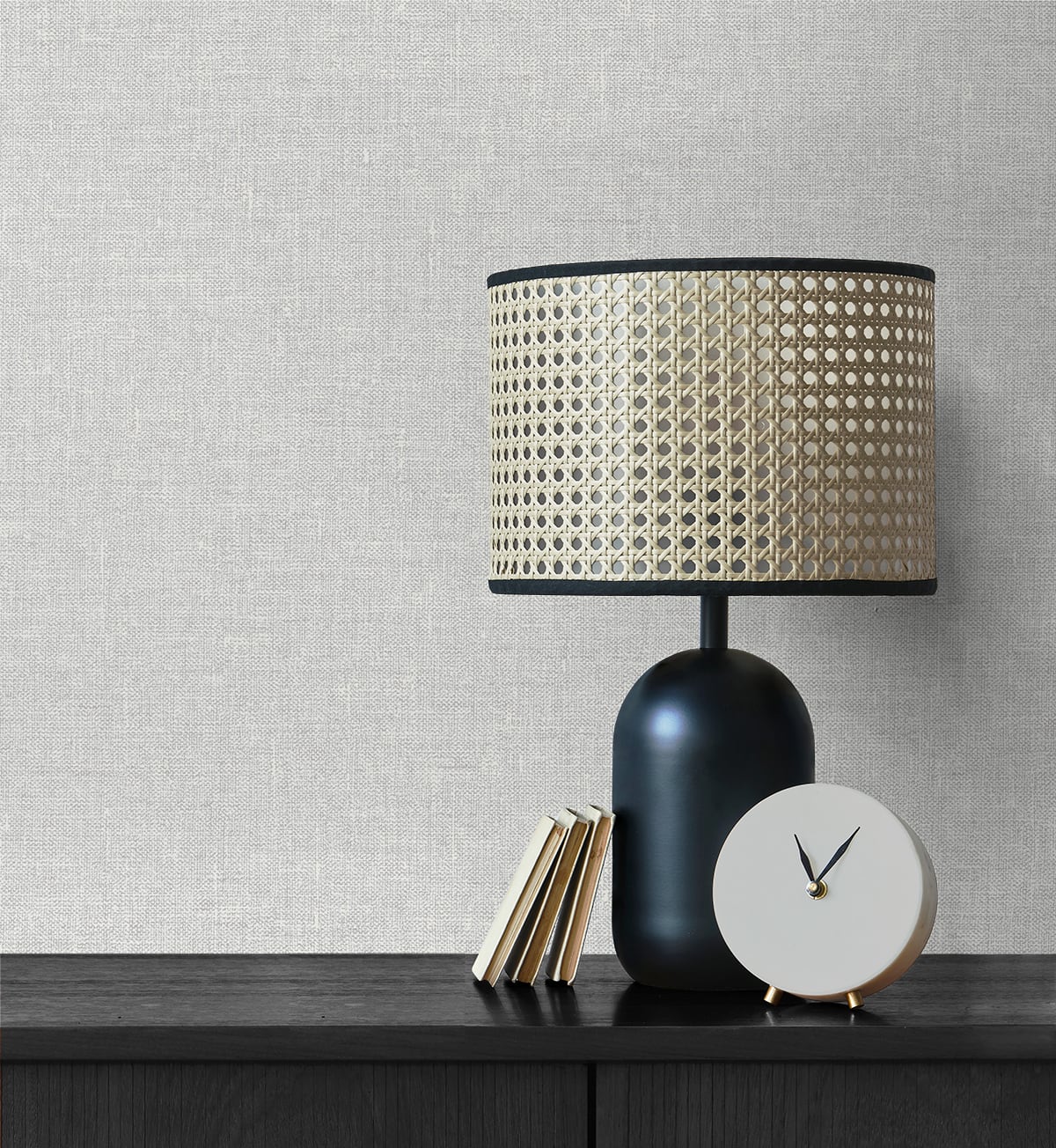 Soft Linen Dove Grey by The Simple Life Textured Linen Wallpaper – Seabrook Designs SL81108