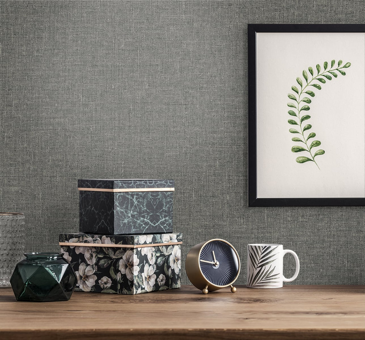 Soft Linen Volcanic Salt by The Simple Life Linen Texture Wallpaper – Seabrook Designs SL81110