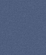Soft Linen navy matte textured linen-look wallpaper