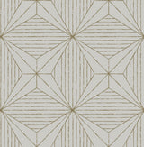 Aurum Gold Geometric Self Adhesive Wallpaper with Metallic Modern Graphic Pattern - NuWallpaper SLS3520