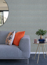 Alden Grey Blue Tweed Chevron Peel & Stick Wallpaper - Scott Living x NuWallpaper SLS4295