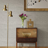 Artisan Weave Graphite by NuWallpaper Self Adhesive Peel and Stick Removable Grasscloth Woven Textured Wallpaper Roll 20.5in x 18ft - SLW3398
