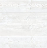 Urban Shiplap White Self Adhesive Peel and Stick Wallpaper with Wood Plank Pattern, Modern Style - SLW3401