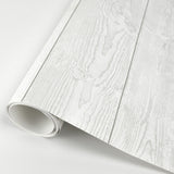 Urban Shiplap White Self Adhesive Peel and Stick Wallpaper with Wood Plank Pattern, Modern Style - SLW3401
