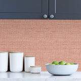 Artisan Weave Spice by NuWallpaper Peel and Stick Self Adhesive Fully Removable Vinyl Wallpaper from the WallPops Collection - SLW3411