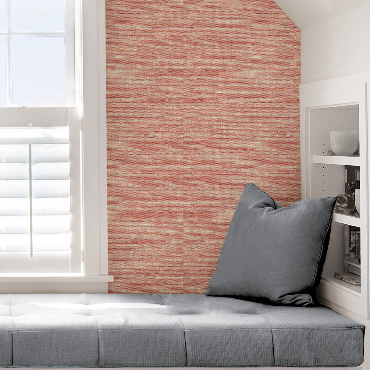 Artisan Weave Spice by NuWallpaper Peel and Stick Self Adhesive Fully Removable Vinyl Wallpaper from the WallPops Collection - SLW3411