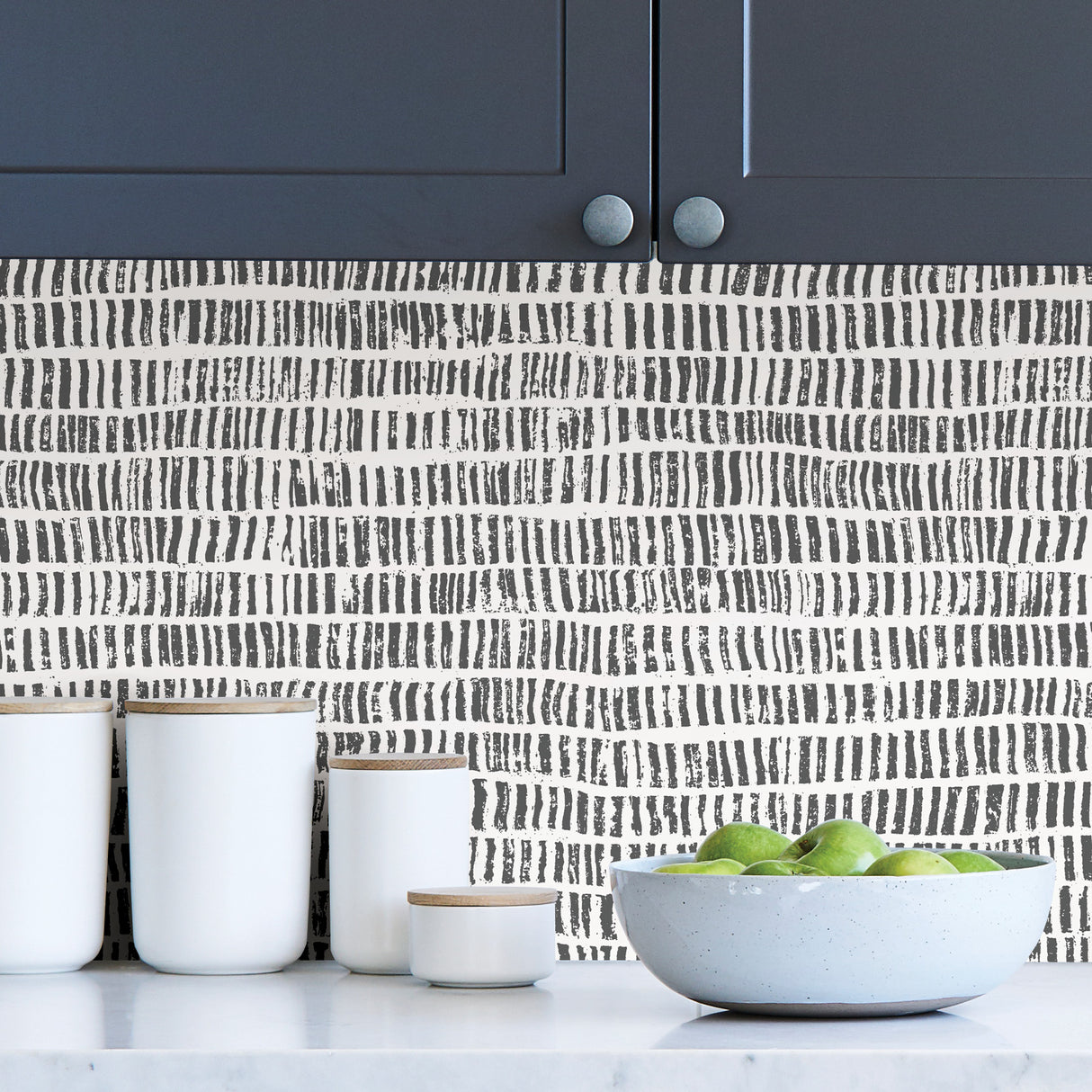 Modern Magic Grey and White by NuWallpaper Abstract Brushstroke Dash Peel and Stick Self Adhesive Wallpaper - SLW3421
