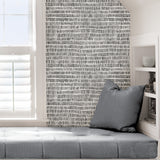 Modern Magic Grey and White by NuWallpaper Abstract Brushstroke Dash Peel and Stick Self Adhesive Wallpaper - SLW3421