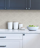 Quinn Grey Geometric Peel and Stick Self Adhesive Wallpaper by NuWallpaper WallPops Collection 20.5-in x 18-ft Roll - SLW3703