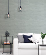 Seagrass Mist Peel and Stick Self Adhesive Removable Grasscloth Textured Wallpaper for DIY Home Decor by NuWallpaper - SLW3707