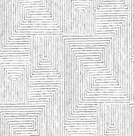 Grey Ink Self Adhesive Peel and Stick Wallpaper in Grey by NuWallpaper - SLW6070