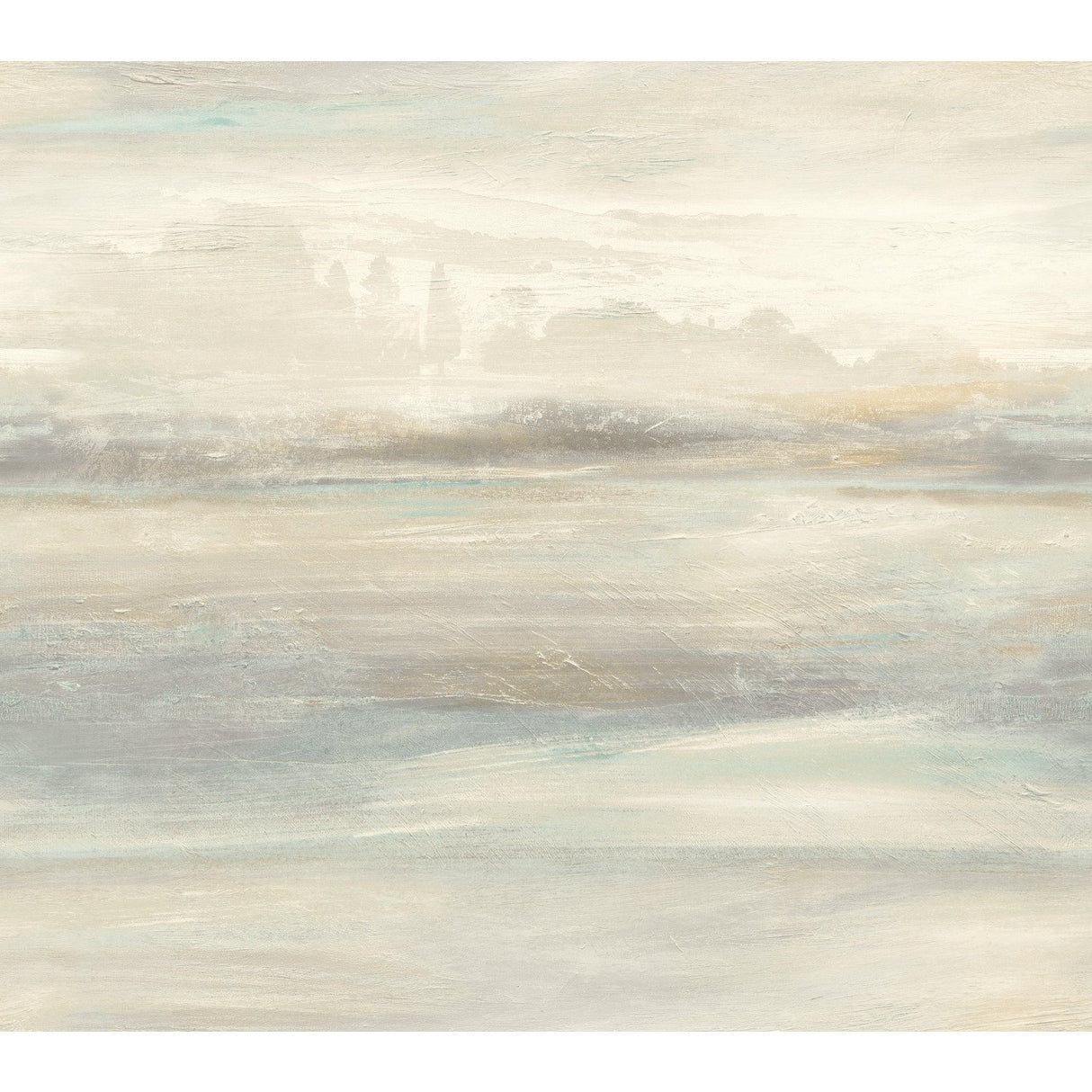 Soothing Mists Scenic Light Blue Wallpaper with Abstract Watercolor Motif - York SO2432