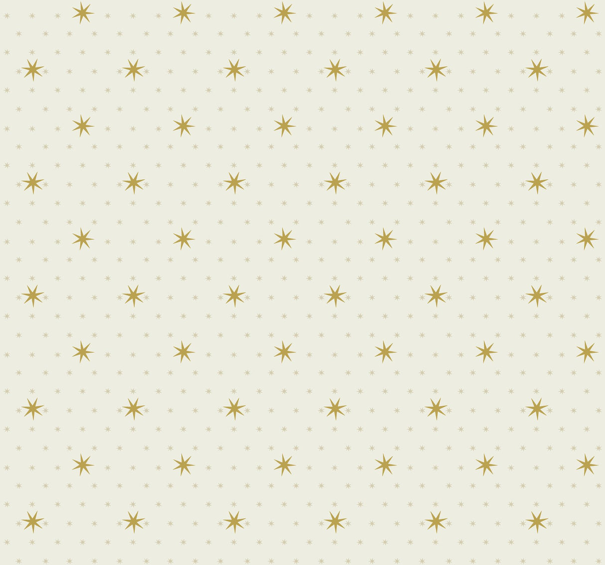 Stella Star Off White Metallic Wallpaper with Celestial Star Motif - York SP1500