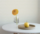 Mehndi Neutral Wallpaper with Petite Botanical Medallion Pattern - York SP1521