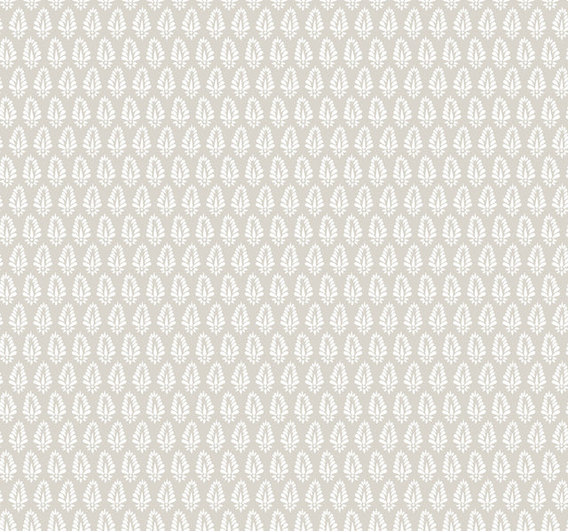 Mehndi Taupe Wallpaper with Petite Botanical Medallion Small Print - York SP1522
