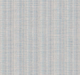 Broken Boucle Stripe Putty & Blue Wallpaper with Bohemian Striped Motif - York SR1517