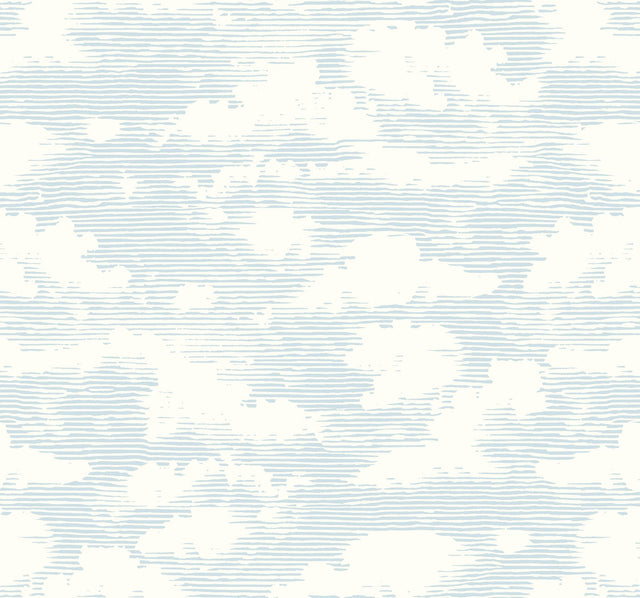 Cloud Cover Blue Wallpaper with Bohemian Cloud Pattern - York SS2524