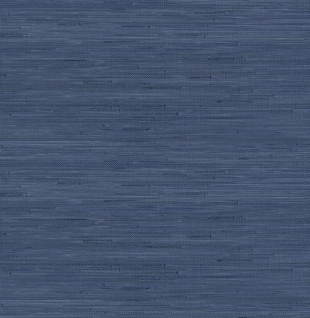 Classic Faux Navy Blue Grasscloth Peel & Stick Wallpaper with Faux Grasscloth Texture - SSS4567