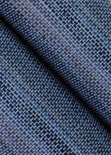 Classic Faux Navy Blue Grasscloth Peel & Stick Wallpaper with Faux Grasscloth Texture - SSS4567
