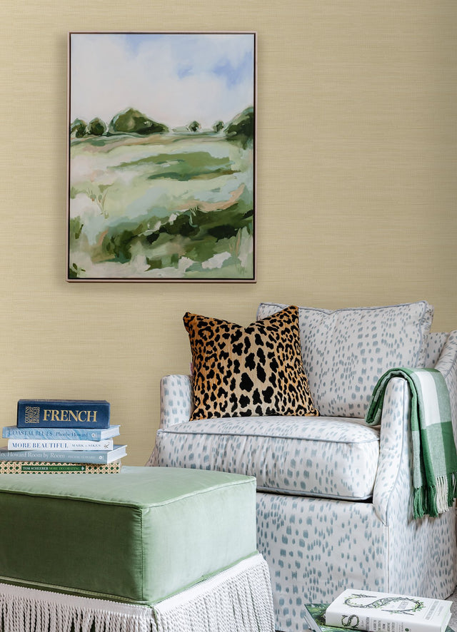 Classic Faux Wheat Grasscloth Peel & Stick Wallpaper with Textured Faux Grasscloth - SSS4570