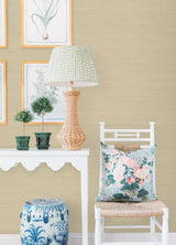 Classic Faux Wheat Grasscloth Peel & Stick Wallpaper with Textured Faux Grasscloth - SSS4570