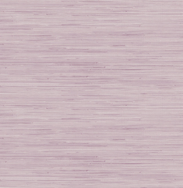 Classic Faux Lilac Grasscloth Peel & Stick Wallpaper with Textured Faux Grasscloth Pattern - Brewster SSS4571