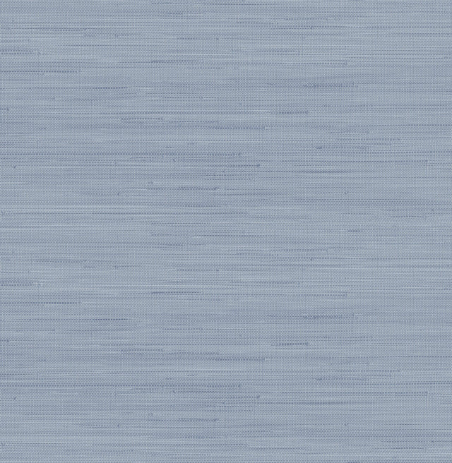 Classic Faux Mineral Blue Grasscloth Peel & Stick Wallpaper, Textured Vinyl, Traditional Abstract Pattern - SSS4572