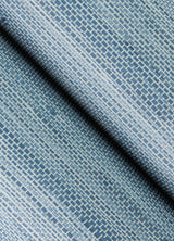 Classic Faux Mineral Blue Grasscloth Peel & Stick Wallpaper, Textured Vinyl, Traditional Abstract Pattern - SSS4572