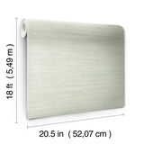 Classic Faux Cucumber Grasscloth Green Textured Peel & Stick Wallpaper with Faux Grasscloth Motif - NuWallpaper SSS6007