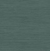 Classic Faux Peacock Grasscloth Teal Textured Peel & Stick Wallpaper - SSS6008