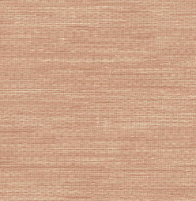 Classic Faux Apricot Grasscloth Peel & Stick Wallpaper with Textured Faux Grasscloth Pattern - NuWallpaper SSS6011