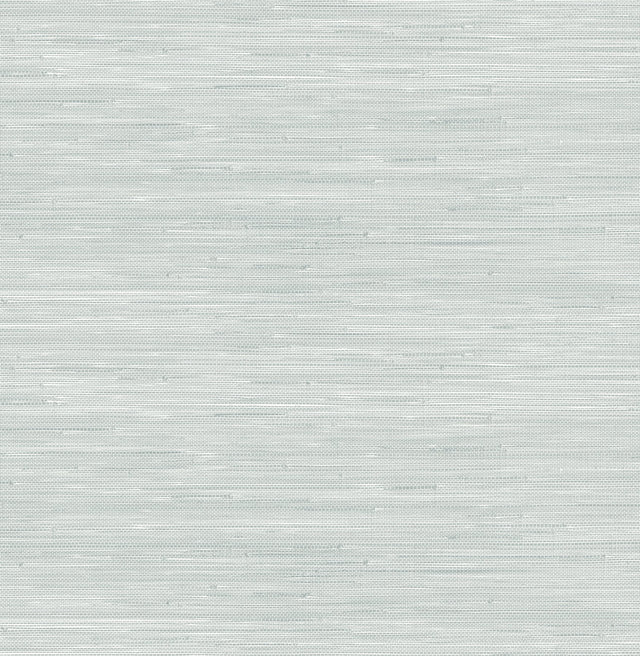Classic Faux Whisper Blue Grasscloth Peel & Stick Wallpaper with Textured Faux Grasscloth Pattern - Brewster SSS6012