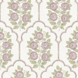 Floral Bazaar Rose Water Peel & Stick Wallpaper with Coastal Botanical Flowers Pattern - NuWallpaper SSS6314